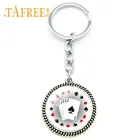 Женский брелок для ключей в виде карты для покера, уникальный клубный брелок для покера, лучший подарок, брелок для автомобиля, оптовая продажа, PO15