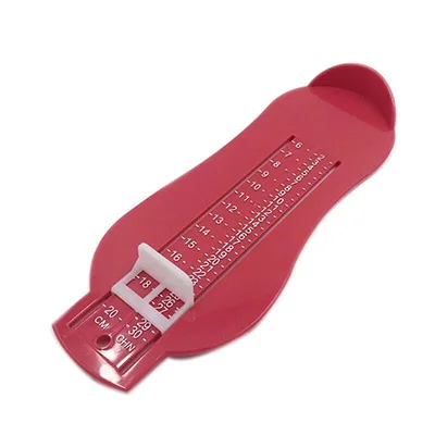 Kids Infant Foot Measure Gauge Shoes Size Measuring Ruler Tool Toddler Infant Shoes Fittings Gauge Baby Children Foot Ruler - Цвет: red