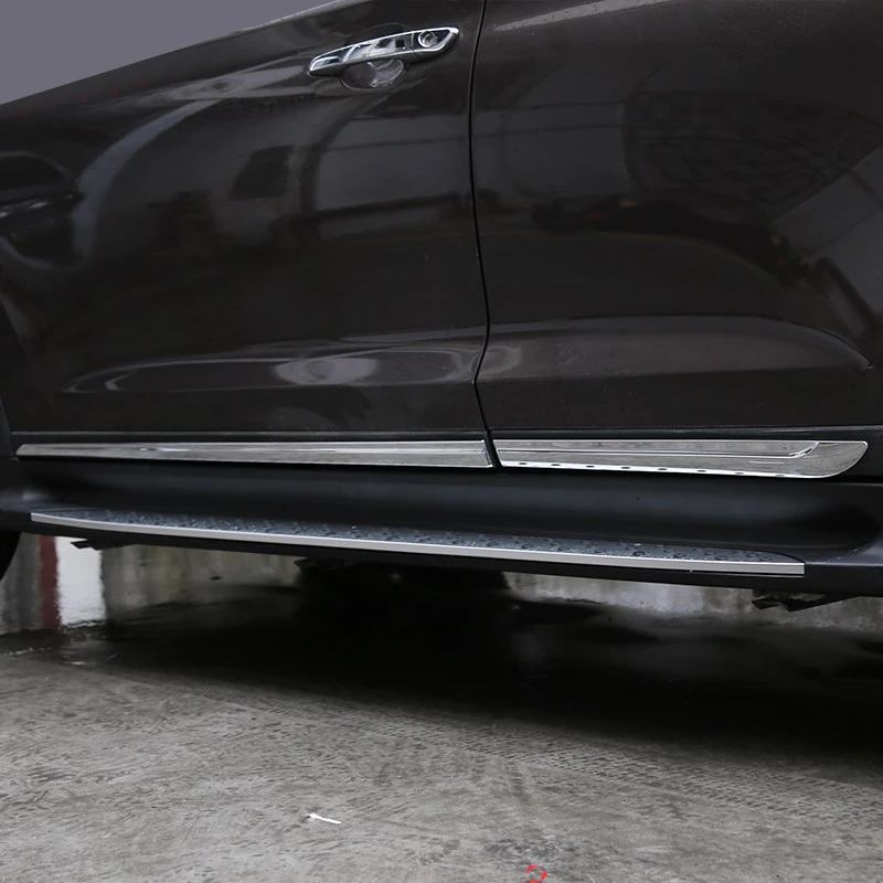 

ABS хромированный кузов Боковая дверь накладка отделка 4 шт. для Hyundai Tucson Автоаксессуары 2016 2017 2018 2019