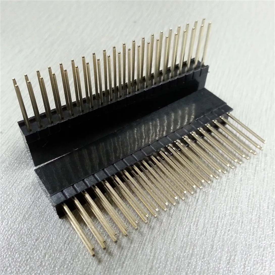 5 шт. PC104 2x20 контактный двойной прямой ряд гнездовой штырьковый штырь 2 54 мм