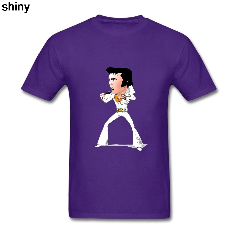 Горячие Продажи Элвис Пресли Футболку Мужчины Лето Рок Футболка Экипажа шею С