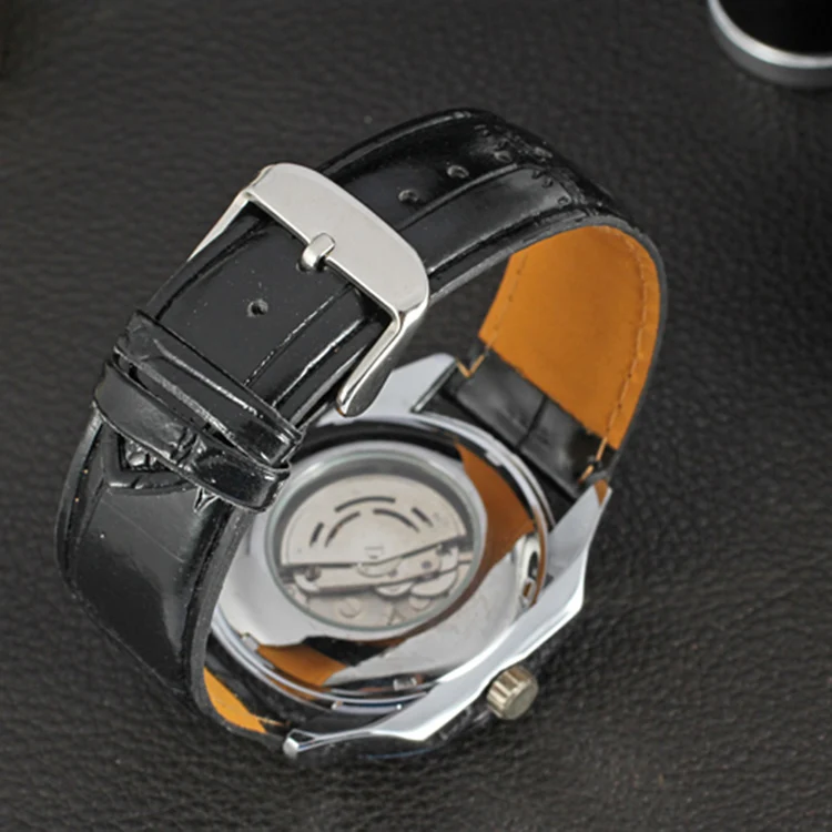 Механические Автоматические спортивные часы WINNER Tachymeter черные с гранями