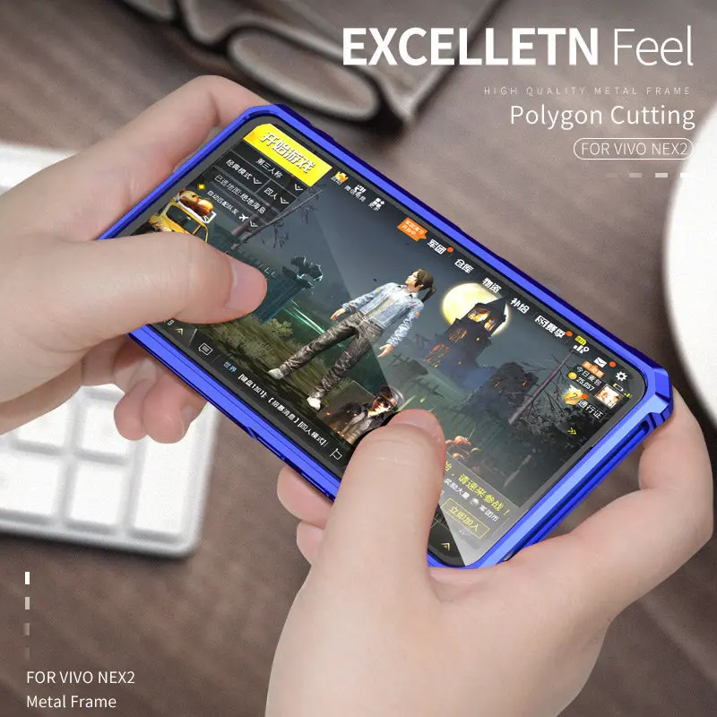 2019 Роскошный Металлический футляр для бампера Vivo Nex Dual display Smarthone Hippo Пряжка 2 Coque