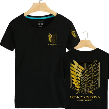 Футболка с японским аниме одежда для скаутинга легиона футболка коротким