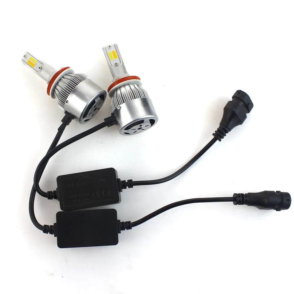 2 шт. светодиодный противотуманный фонарь H7 4300K H4 H11 H1 H3 9005 9006 60 Вт 7600LM|headlight bulb|car