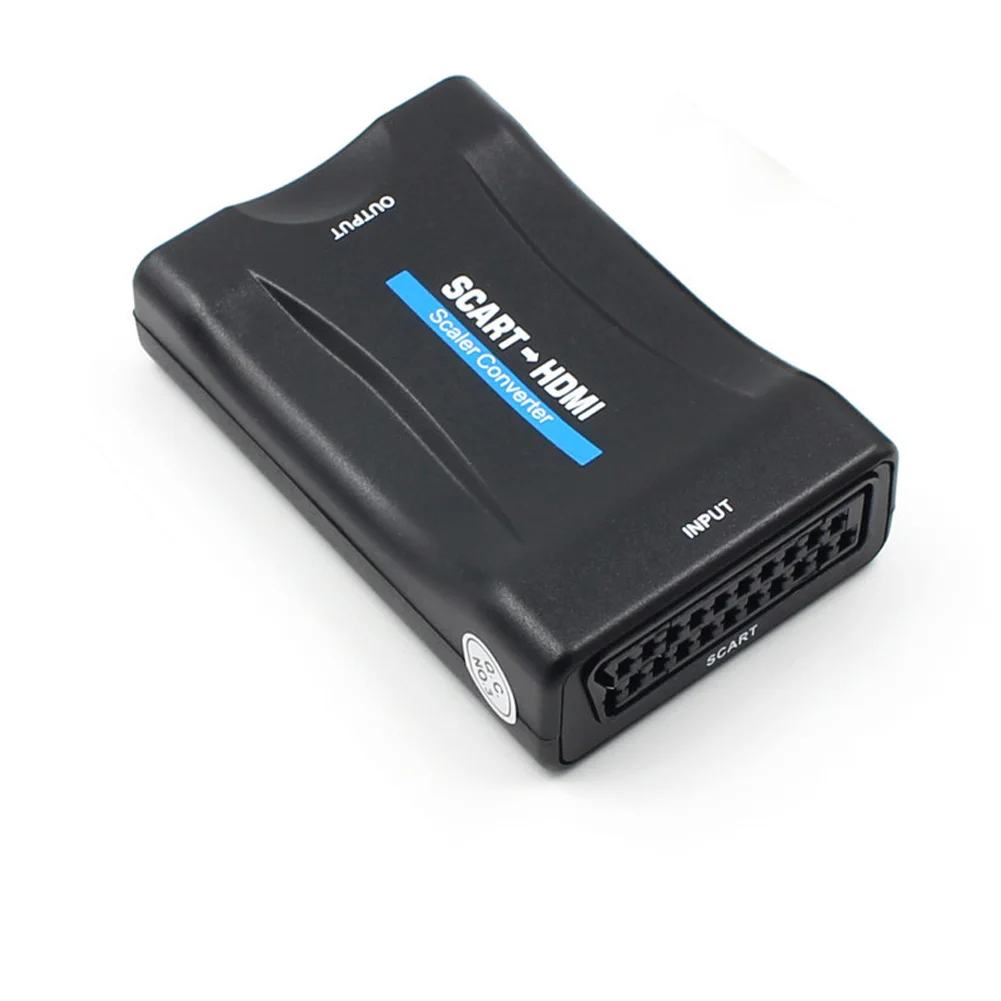 2019 Новый портативный 1080 P из scart в HDMI конвертер аудио-видео сигнала адаптер HD с