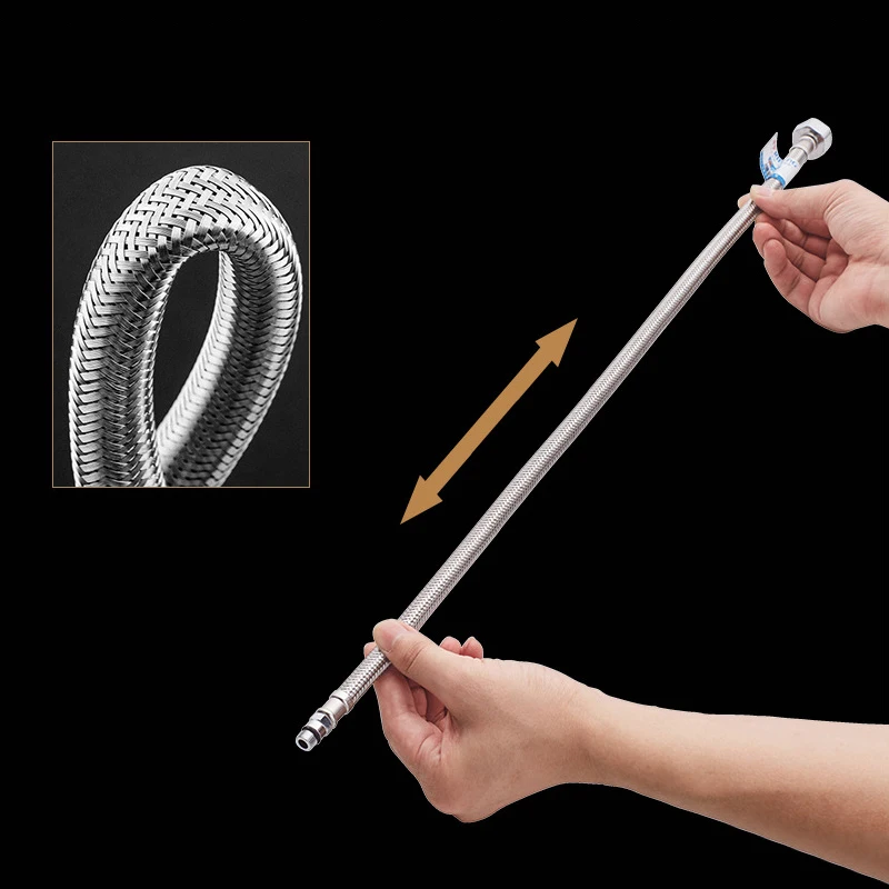 60 см Гибкий Сантехнический шланг из нержавеющей стали G1/2 &quotСмеситель для