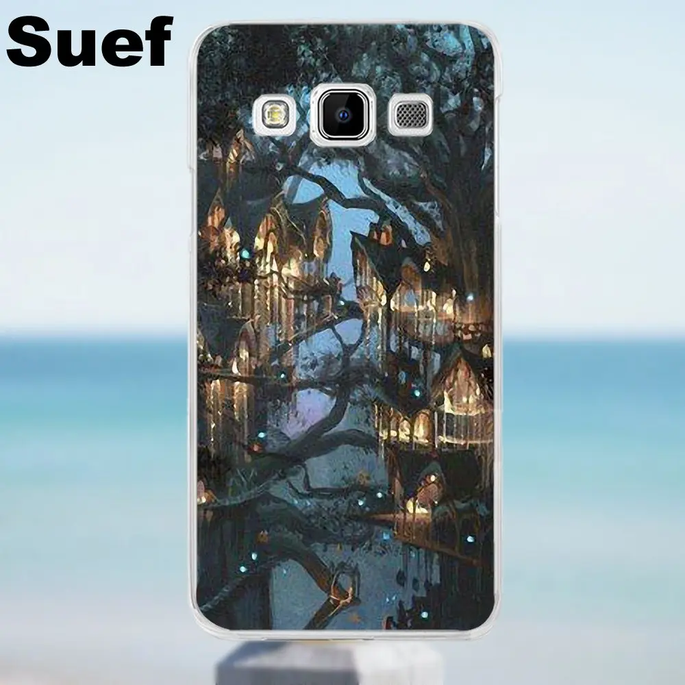 Suef Властелин колец дерево для Galaxy Alpha Core Prime Note 2 3 4 5 S3 S4 S5 S6 S7 S8 mini edge Plus TPU