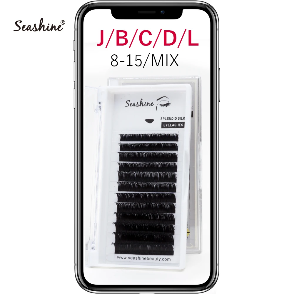 

Seashine 1 Tray Eyelash Extension Individual Mink Eyelash Extension Natural Thick Soft Lashes Extension Classical False Eyelash