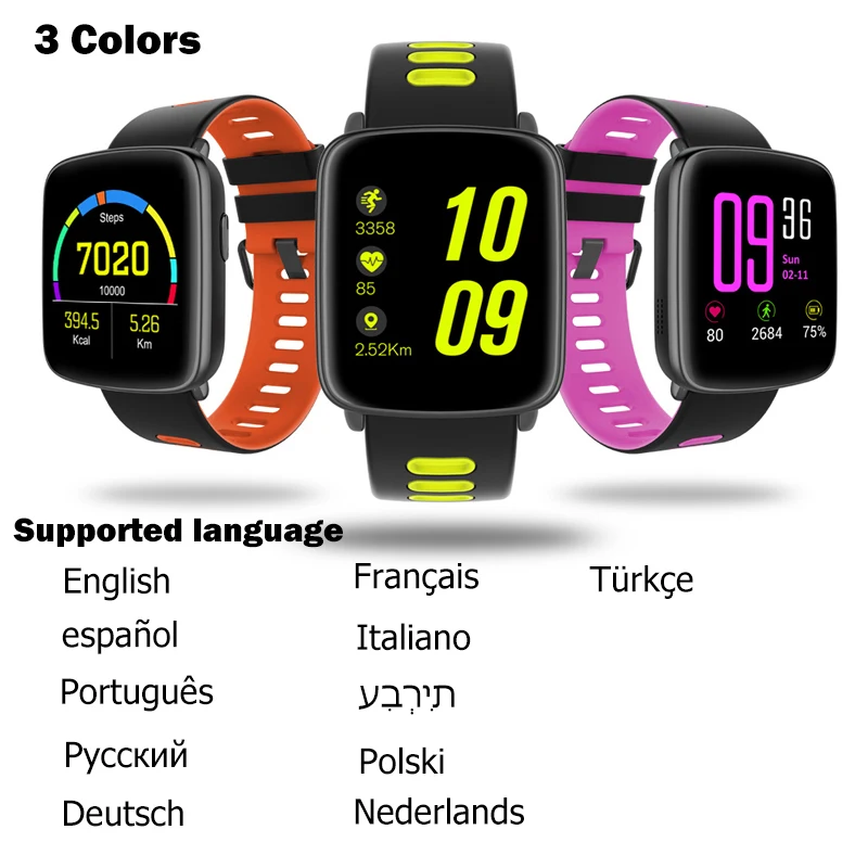 Smarcent GV68 Смарт-часы IP68 водонепроницаемый MTK2502 Bluetooth 4 0 SmartWatch Носимых устройств