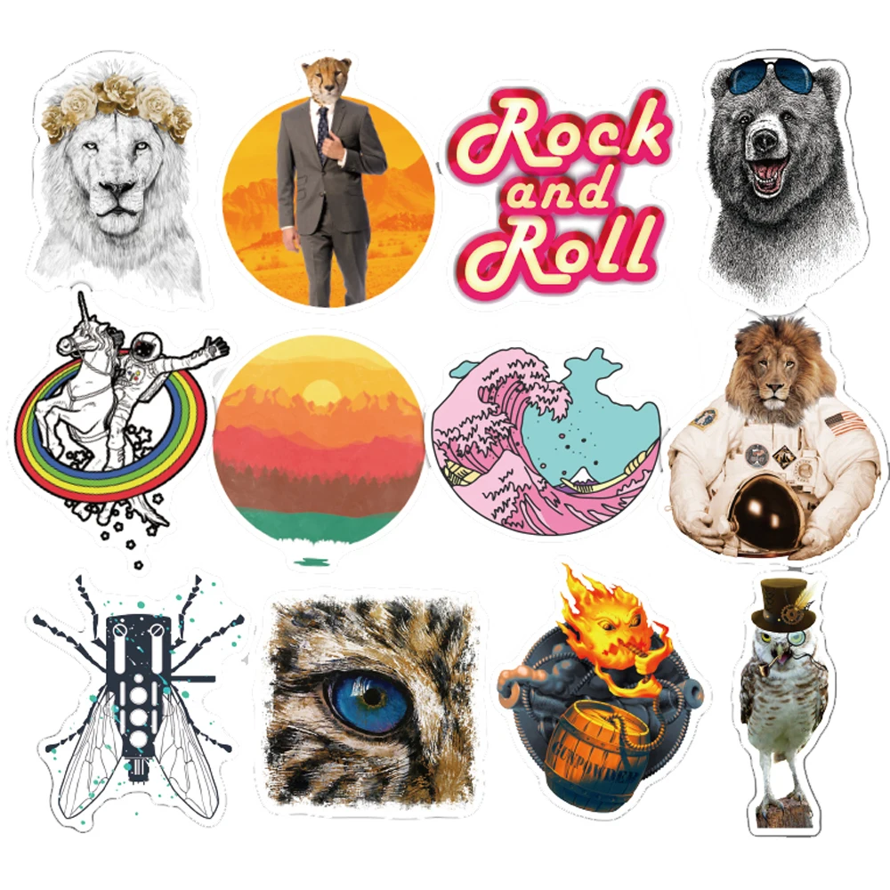 100 шт граффити случайные Наклейки Смешанные аниме крутые наклейки DIY багаж