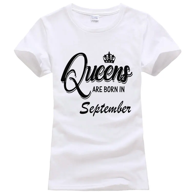 Заказ Хорошего Качества футболка шеи экипажа Queens рождаются в ноябре короткие