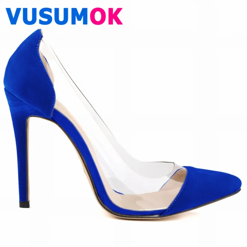 2015 Новый Красной Подошвой Насосы Женская Обувь Высокие Каблуки 11 СМ стадо