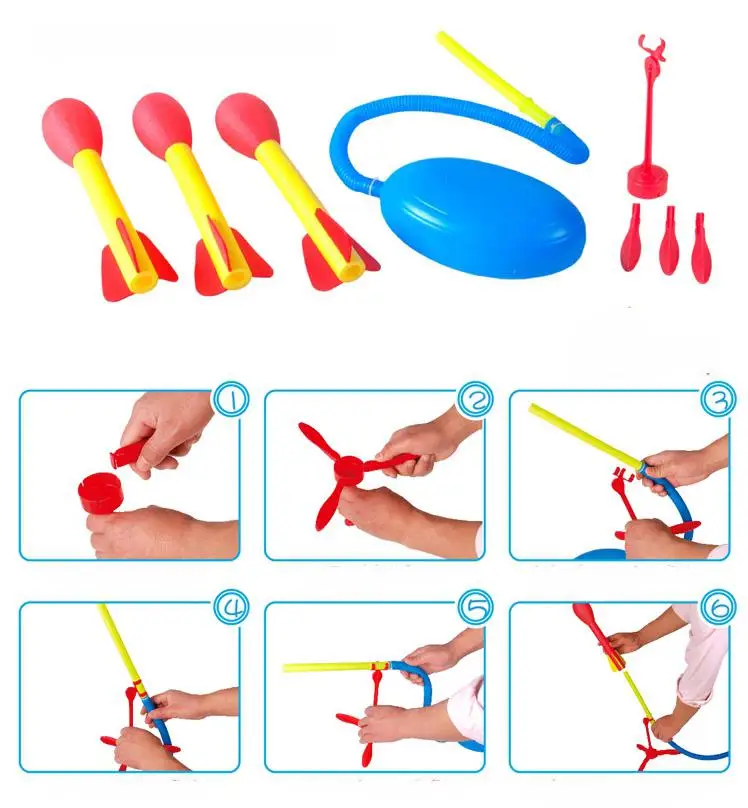 BOHS Stomp Rocket Launcher спортивная игрушка для игр на открытом воздухе|rocket beads|rocket balloonrocket