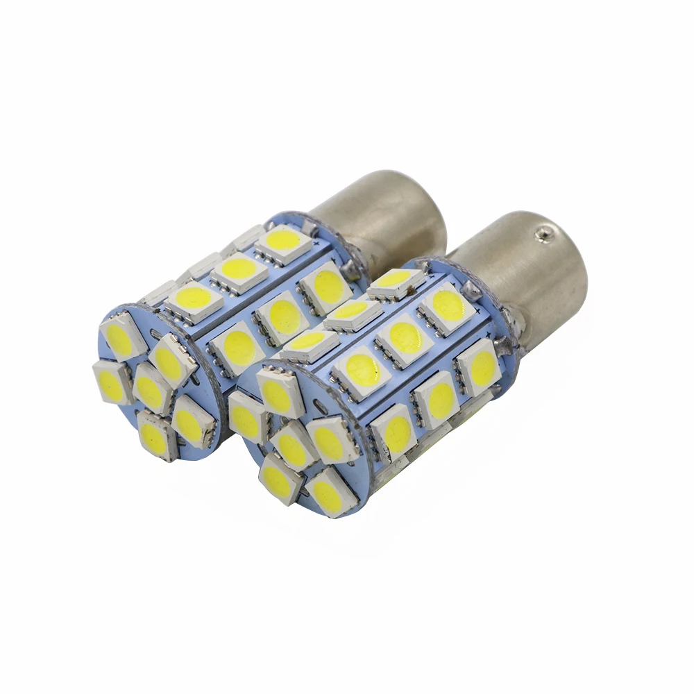 Автомобильная светодиодная лампа тормоза YSY 500X S25 1156 Ba15s P21W 27SMD 5050 резервный сигнал