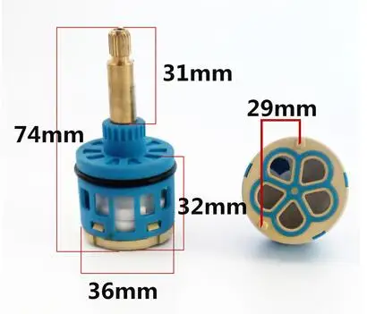 

Shower Room Faucet Valve Core Fittings Ceramic Piece Hot And Cold Water Mixing Five-Speed Five-Hole Water Separator Heightening