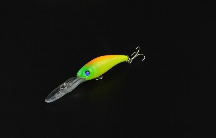 1pc 10cm/7.8g Fishing Lure Minnow Crankbait Hard Bait Fresh Shallow Water Bass Walleye Crappie Tackle HJ64-02 | Спорт и развлечения
