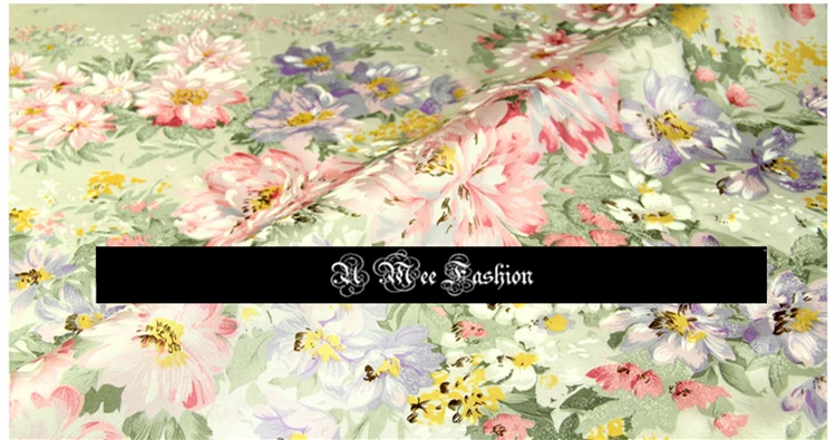 

CNUM SS036 100% Natural Silk Satin/Oil Painting,Flowers/Anti-UV Digital Print/Silk Fabric /Width 1.25yd Thickness 16.5mm