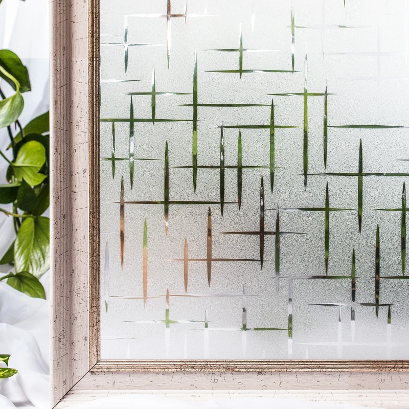 Хлопковые пленки для окон, антиприклеенные, декоративные, матированные, размер 30x200 см