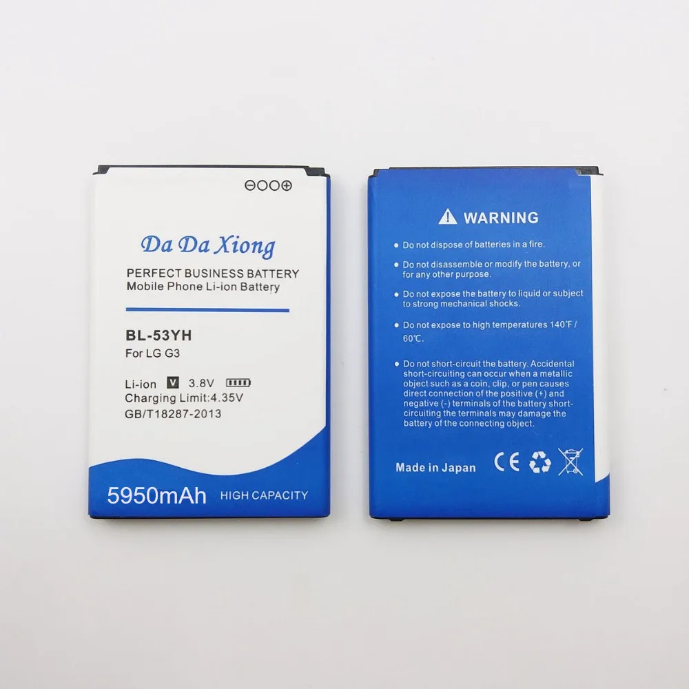 5950 мА/ч, BL-53YH BL53YH Батарея для LG G3 D858 D855 D857 D859 D850 F400 F460 F470 F400L D830 D851 VS985 BL 53YH