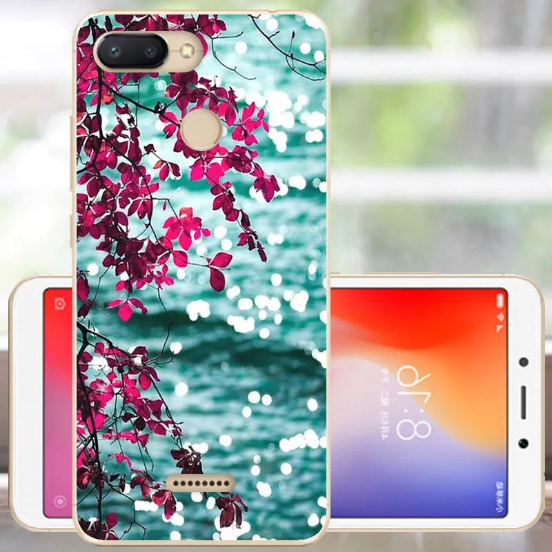 HYH Протектор Xiaomi Redmi 6 Чехол Мягкий силиконовый Redmi 6 бампер Модный чехол Xiomi Redmi 6 Чехол для телефона 5,45 с отверстием для пальца - Цвет: HYH