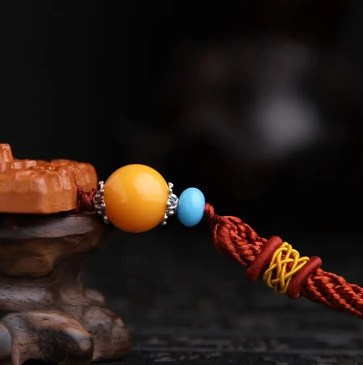 Китайский персик резьба по дереву лотос лист Гуань Инь квань Bodhisattva Верховая езда