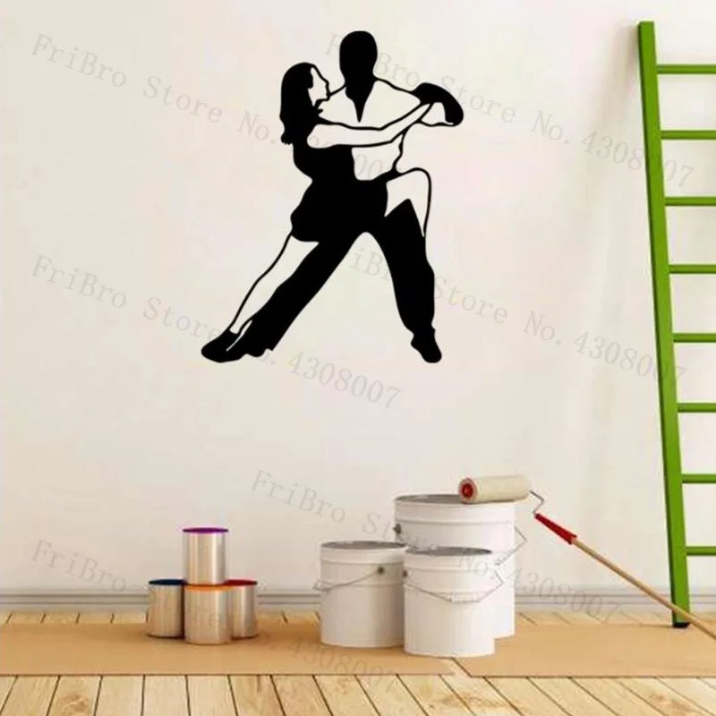 International Dance Latin dance Protect the school classroom studio decorative laminated glass wall stickers | Дом и сад