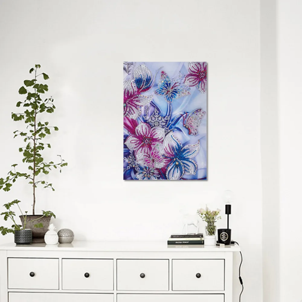 

Diamond Embroidery Winter Flower Tree Special Shaped Diamond Painting Needlework Rhinestone 5D Drill DIY Crystal Painting &jw