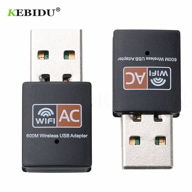 KEBIDU 600 Мбит/с USB Wi Fi адаптер беспроводная сетевая карта Ethernet AC двухдиапазонный 2