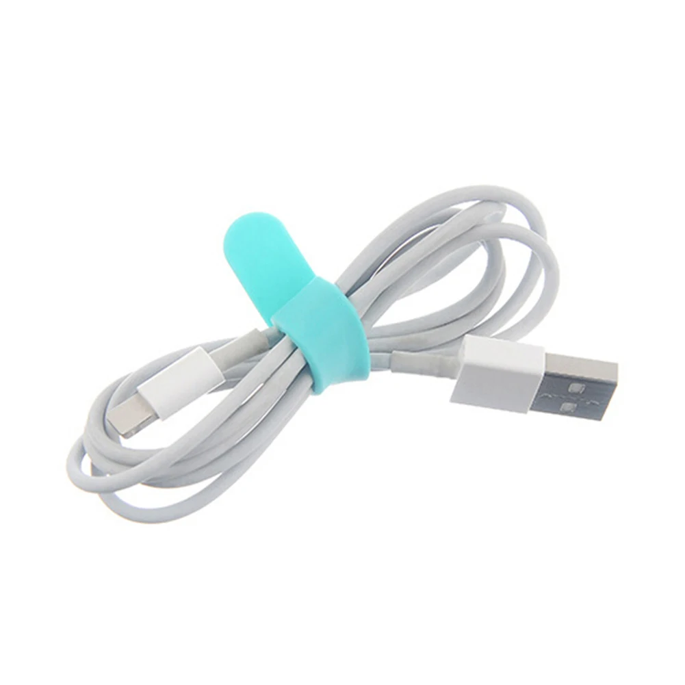 4 шт. портативный кабель для передачи данных зажим наушников провод шнур зажимы