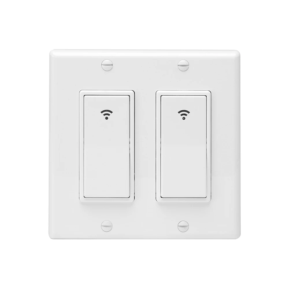 US Type For Fan Light Smart Switch Light WiFi Wireless Remote Control In-Wall Switch Compatible with Alexa Google Home Assistant - Комплект: US Type