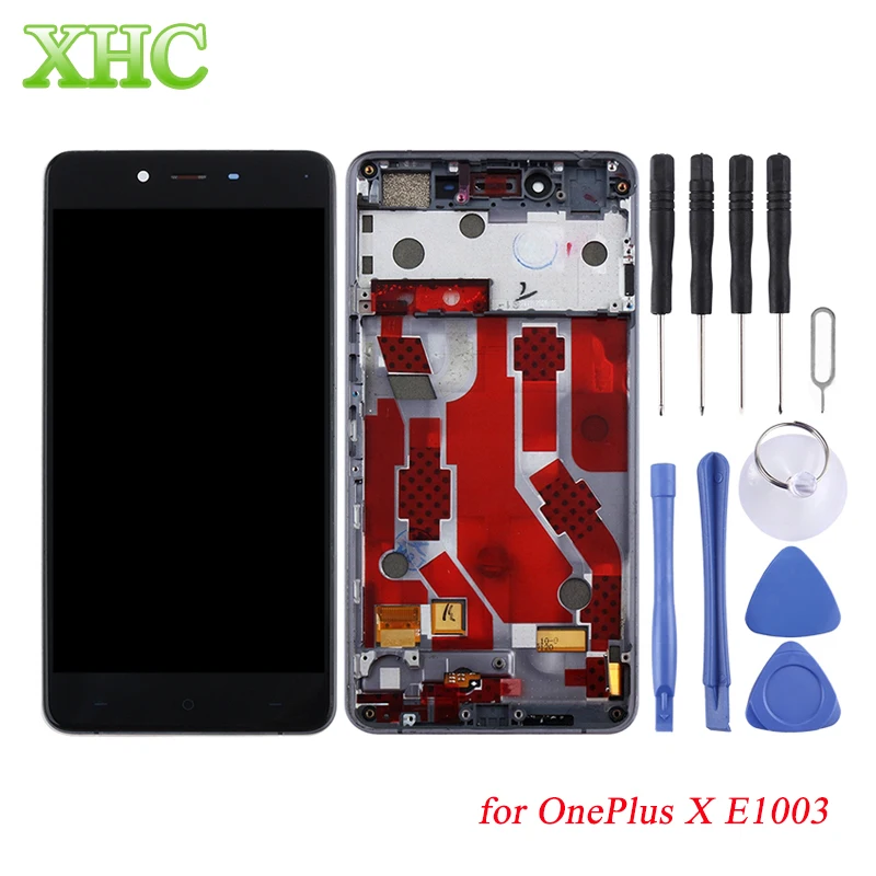 Для OnePlus 3t 5 ЖК экран дигитайзер полная сборка с рамкой для X E1003 мобильного