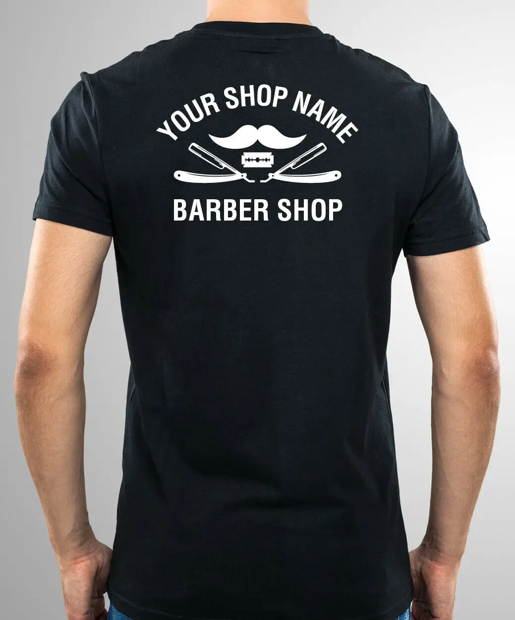 Футболка унисекс с надписью Barbers Sign Barber Pole футболка принтом и логотипом вашего