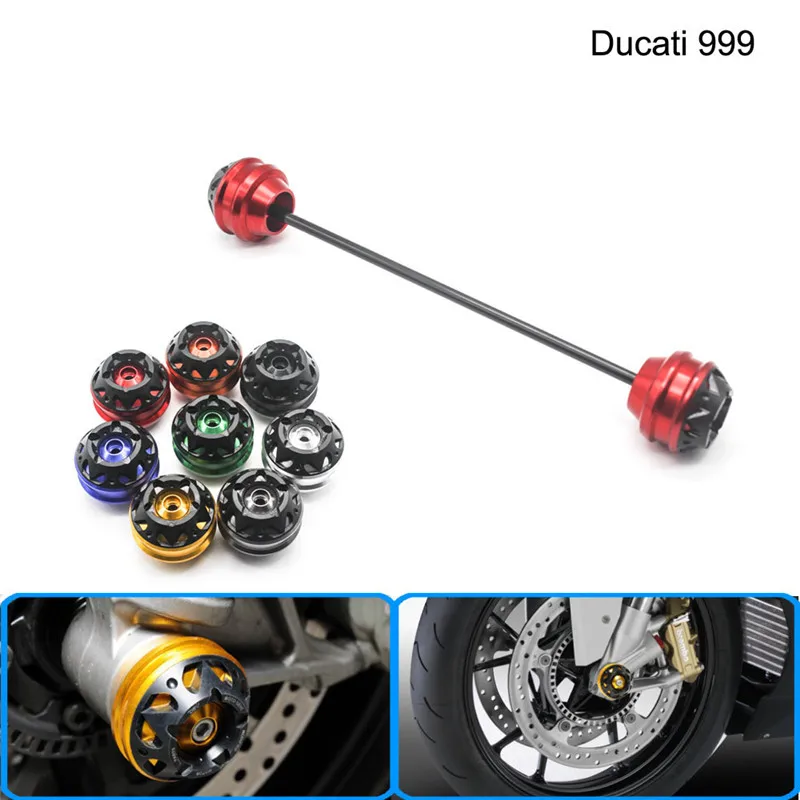 

BYM Free shipping for Ducati 999 2003-2006 CNC Modified Motorcycle Front and rear wheels drop ball / shock absorber