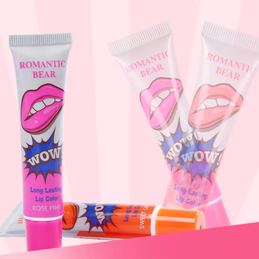 6 colors Girls women Lipstick 1pcs liquid matte lipstick romantic bear