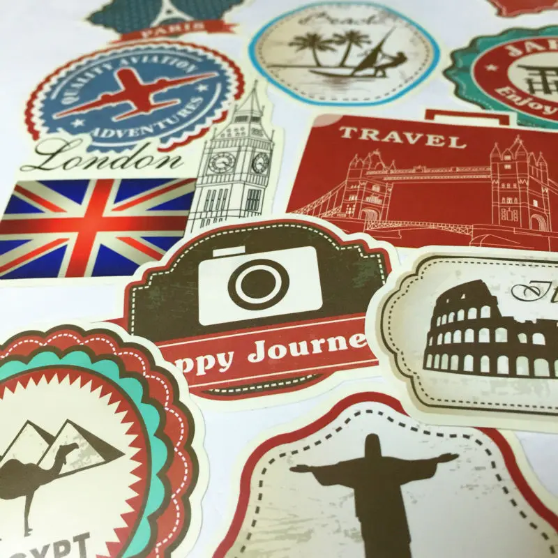 Автомобильный Стайлинг винтажная сумка для путешествий с надписью багажная