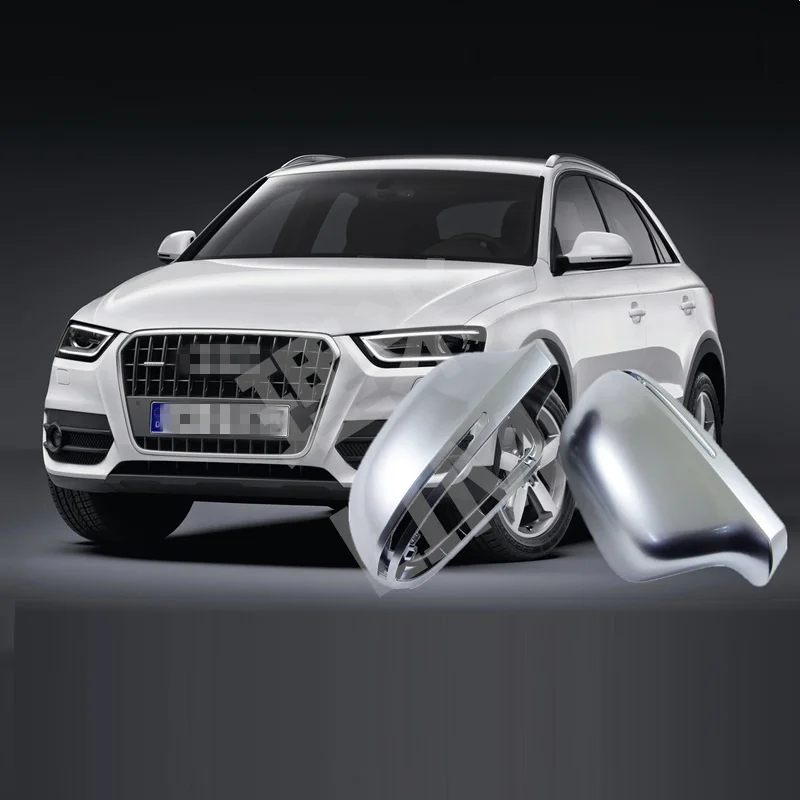 Матовое хромированное боковое зеркало для Audi A4 B8 8K A5 8T A6 4F C6 A8 D3 4E Q3 8U АБС пластик