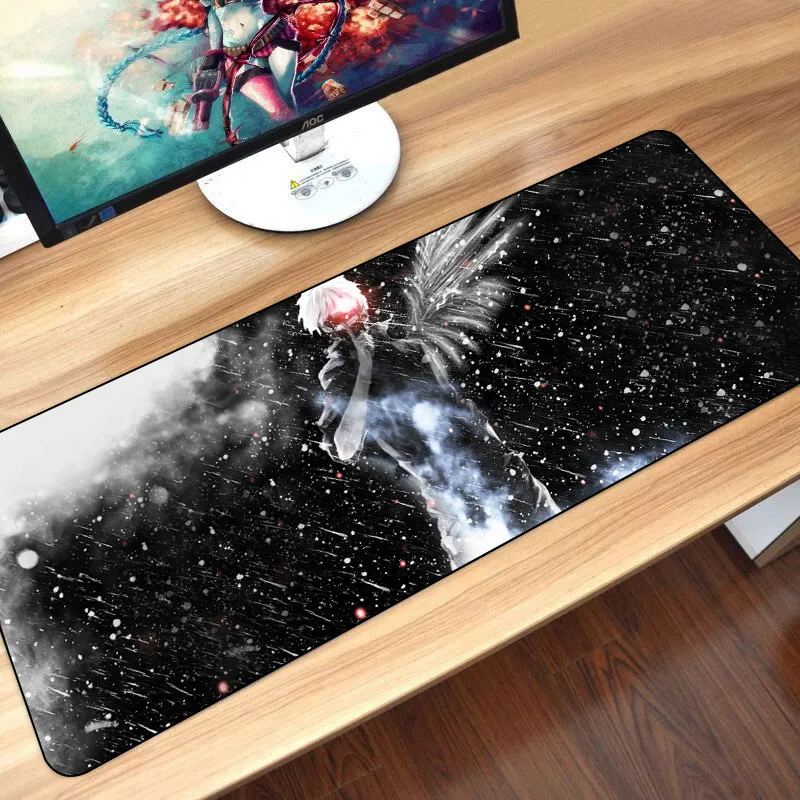 Очень большой резиновый коврик для мыши Sovawin 80x30 см XL игровой в стиле Токийский