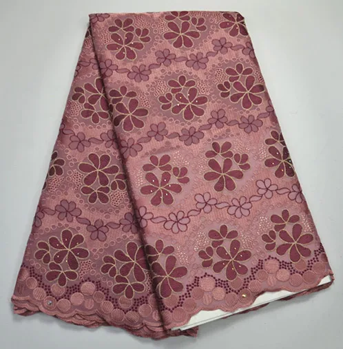 

African Dry Lace Fabrics High Quality Cotton Lace Fabric Swiss Voile With Stone Swiss Voile Lace In Switzerland PSMAY025