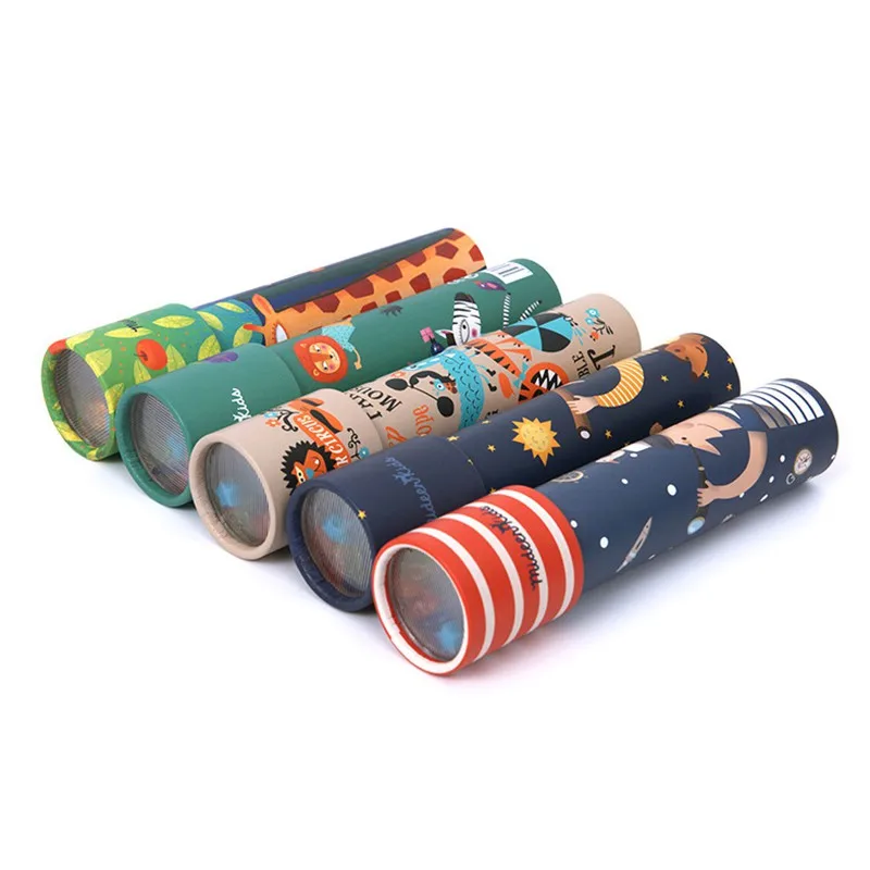 Новый 5 Цвет Мультфильм Животных 3D Калейдоскоп Картона Игрушки для Детей Мода