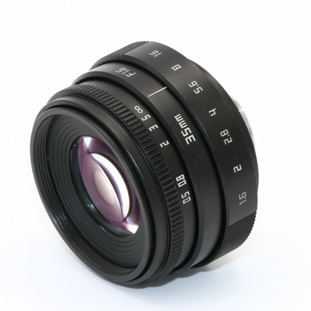 fujian 35mm f1.6 C mount camera CCTV Lens II +C adapter ring+Macro for Fuji Fujifilm X-Pro1 (C-FX) | Электроника
