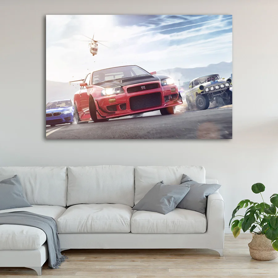 Видео игры необходимость Скорость Nissan GTR классических автомобилей Плакаты и