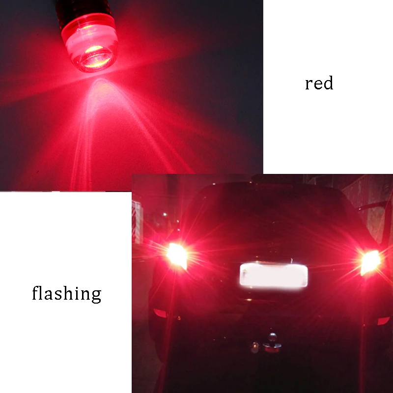 2pcs Car Lights LED Brake Light 1157 BA15D Auto Strobe Flash 5630 3 SMD Red White Turn Signal For Honda | Автомобили и мотоциклы