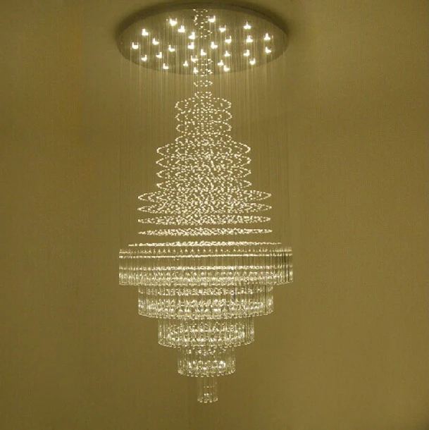 

Free Shipping modern crystal chandelier Lighting fixtures large lustres de cristal LED lamps for home guaranteed 100% lustre