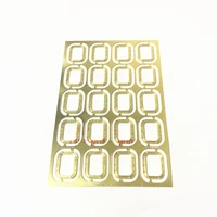 1pc 12x10x0 4mm copper square hanging window photo etched sheets suspended sash windows parts for rc electric assembled boat