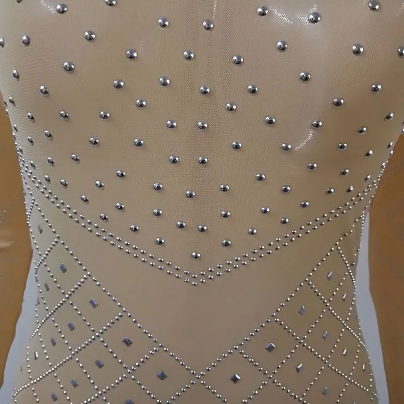 GACVGA блестящие Bodycon Комбинезоны для женщин Кристалл для пикантные алмаз перспектива День Рождения Праздновать