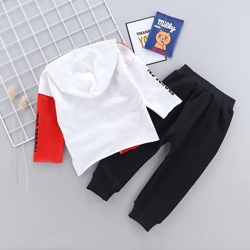 Spring Autumn Infant Clothing Suit Baby Boys Girls Clothes Kids Sport Hooded Sweater Pants 2Pcs/Sets Children Toddler Tracksuit | Детская