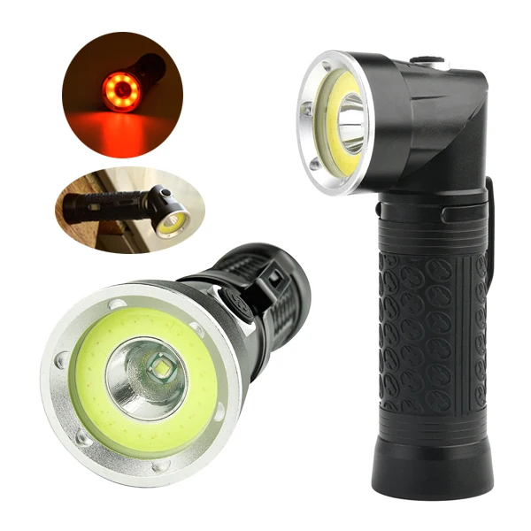 JIGUOOR 1305 XM L T6 + COB 1500 люмен встроенный аккумулятор складной магнитный задний