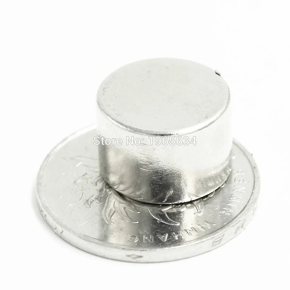 Неодимовый магнит N35 Dia15mm X 10mm 50 шт. сильный маленький диск NdFeB редкоземельный для