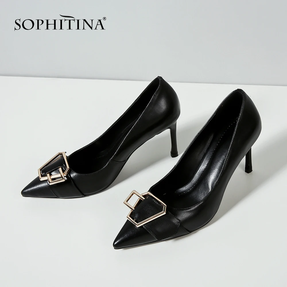 SOPHITINA/Новые весенние туфли из коровьей кожи высокого качества удобные офисные